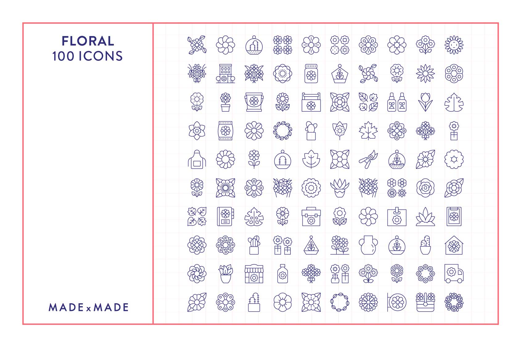 made x made icons floral