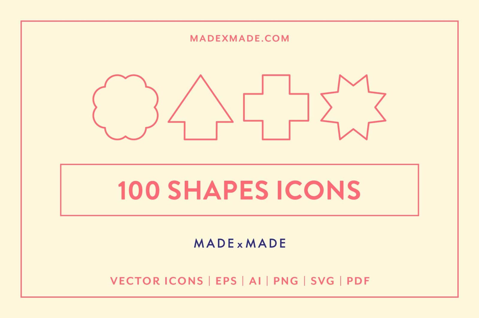 Shapes Icons By Made X Made