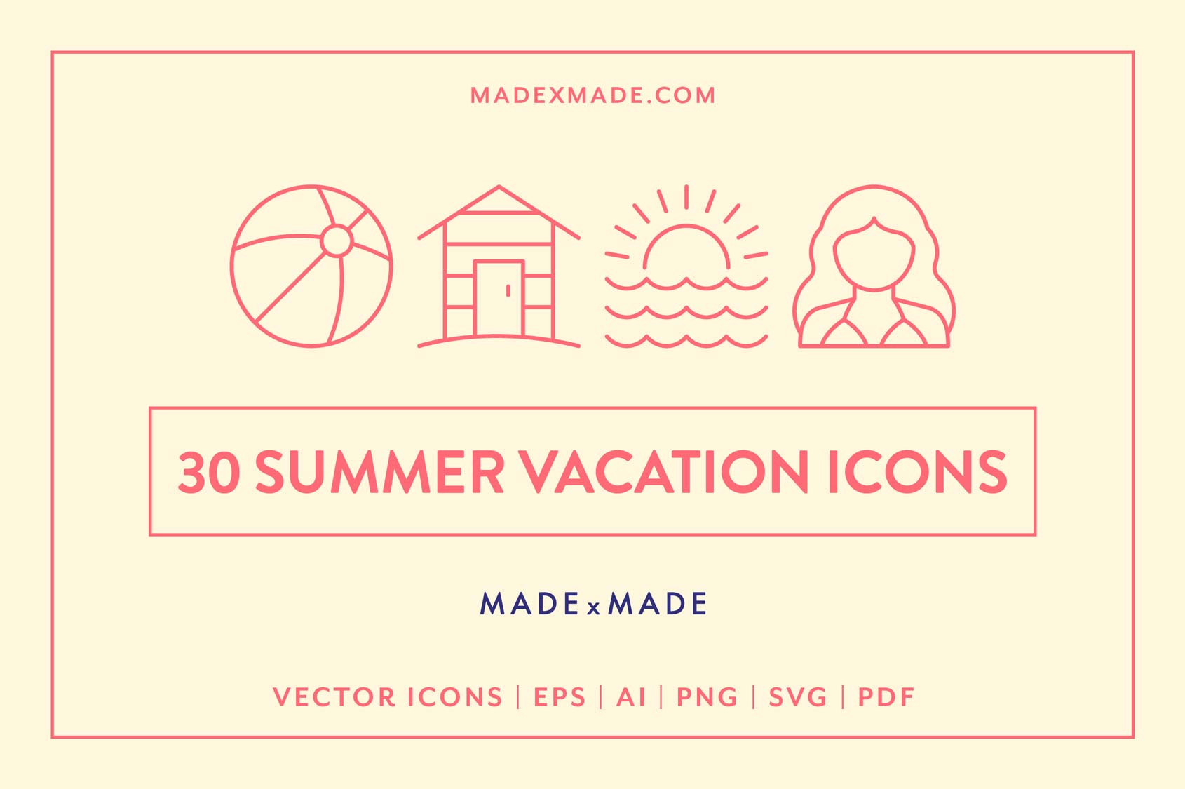 made x made icons summer vacation